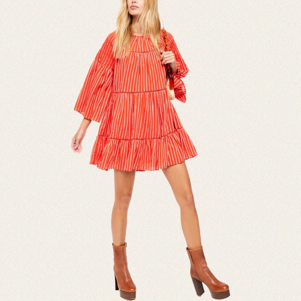 Free People Lola Embroidered Mini Dress - Women’s M